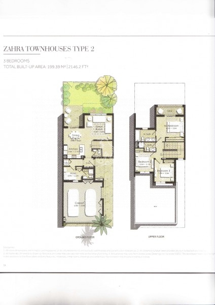 3 BR Townhouse in Zahra Townhouses Town Square