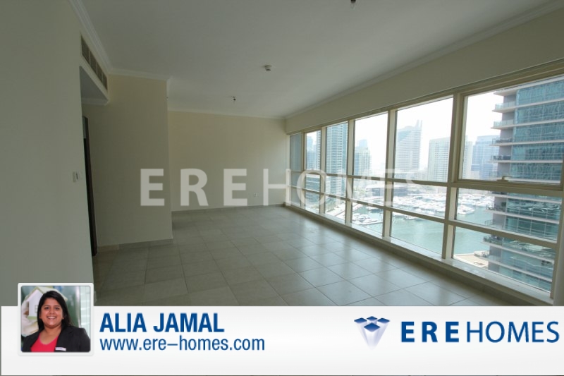 Large 1 Bed, 1.5 Bath, Marina View, Available 14th April, Marina Quays-Emaar Ref: Er-R-4525