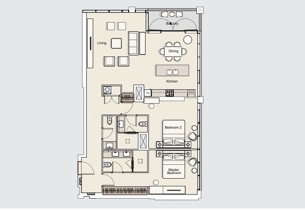 Luxury 2BR Apartment in Downtown DT1|50-50 Payment Plan