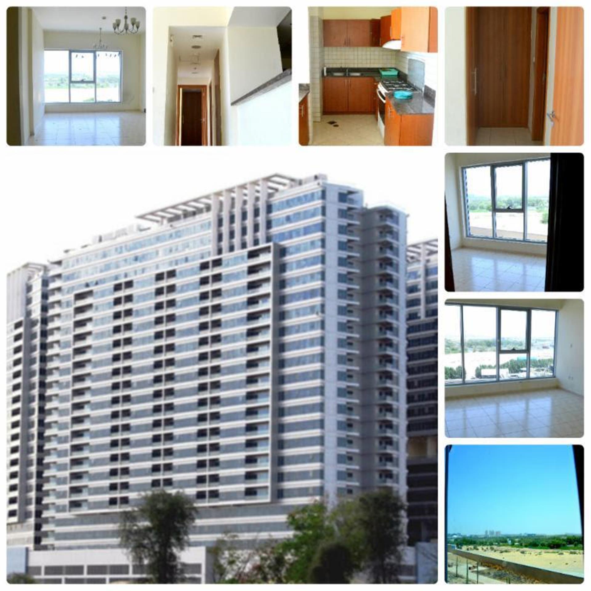 Dubai Land Sky Court Towers Higher Floor 1-Bk Available For Rent Only 53k